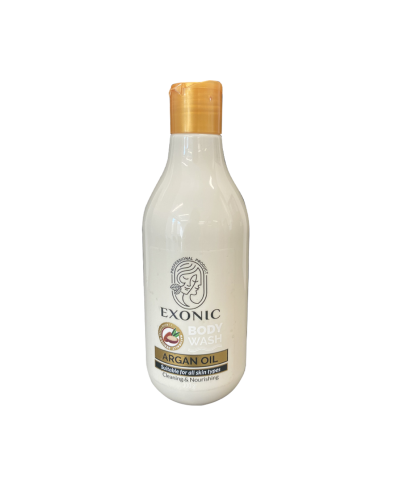 شامپو بدن کرمی روغن ارگان برند exonic با حجم میل300 مناسب انواع پوست اصل و اورجینال