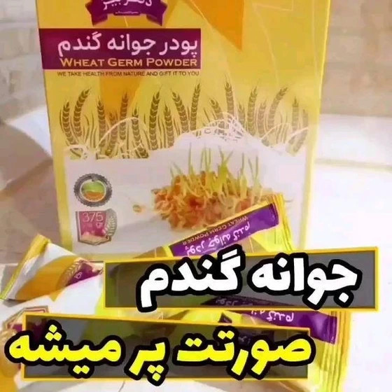 پودر جوانه گندم برند بین استار پک دو عددی برای افزایش وزن صورت و بدن اصل و اورجینال